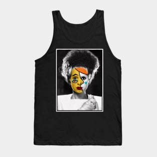 Surreal Cubist Bride of Frankenstein Tank Top